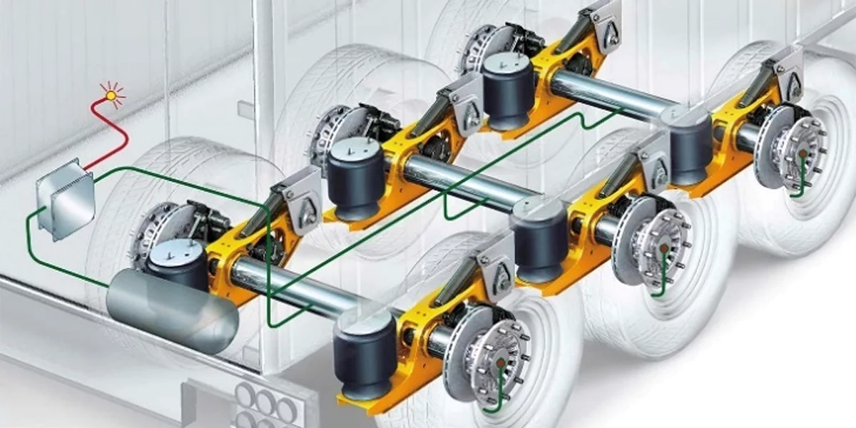 cross section of tyre pressure monitoring system