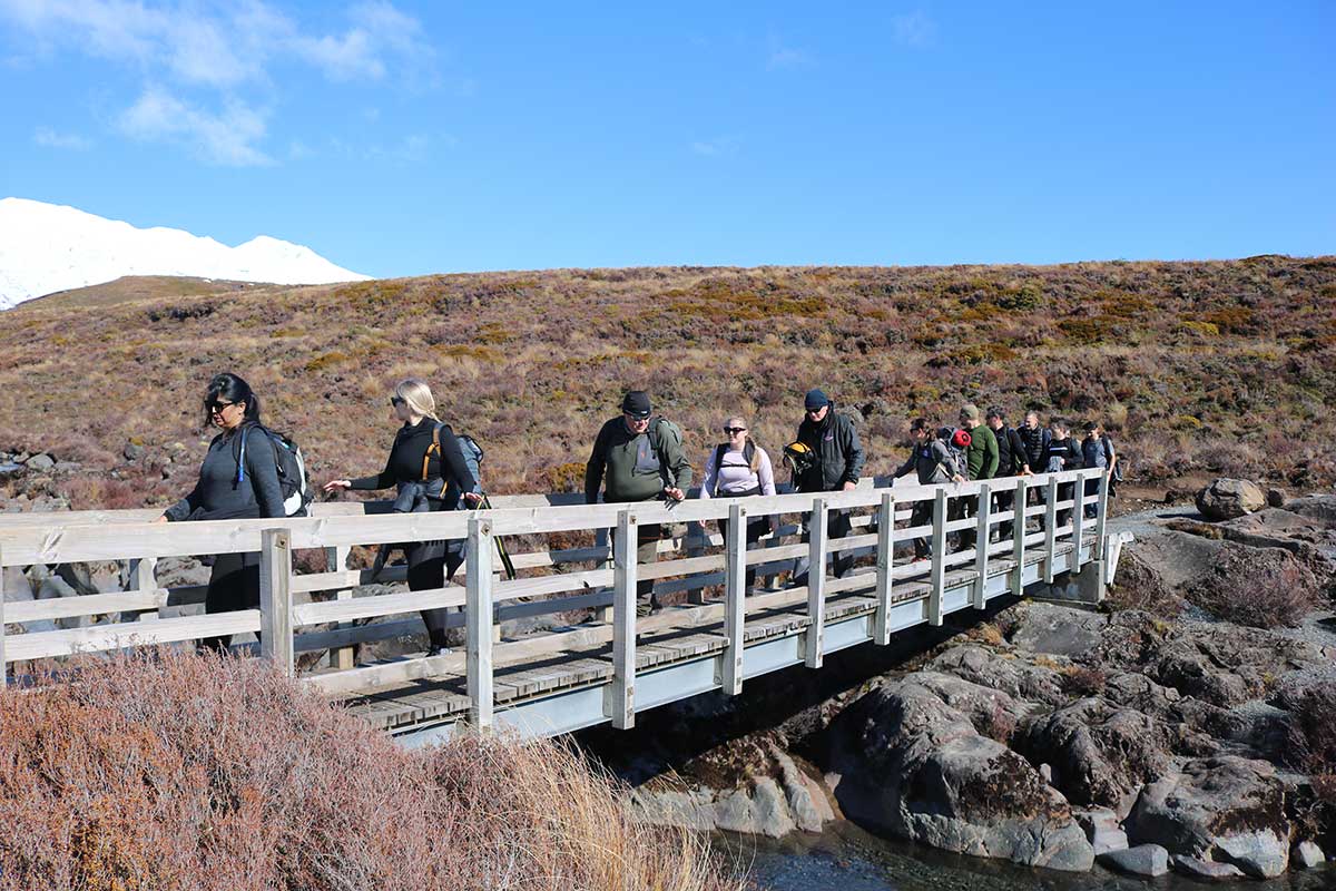 TR Group team building outing - on the bridge