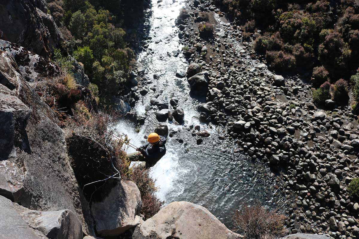 TR Group team bonding trip - abseiling