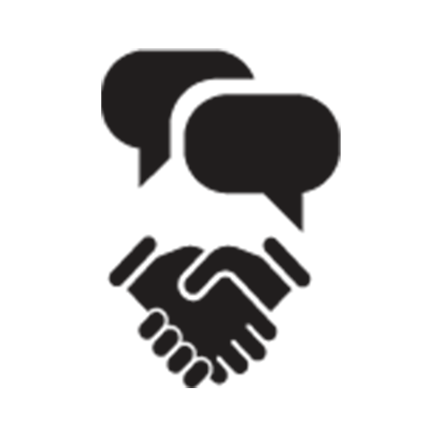 Handshake chat icon